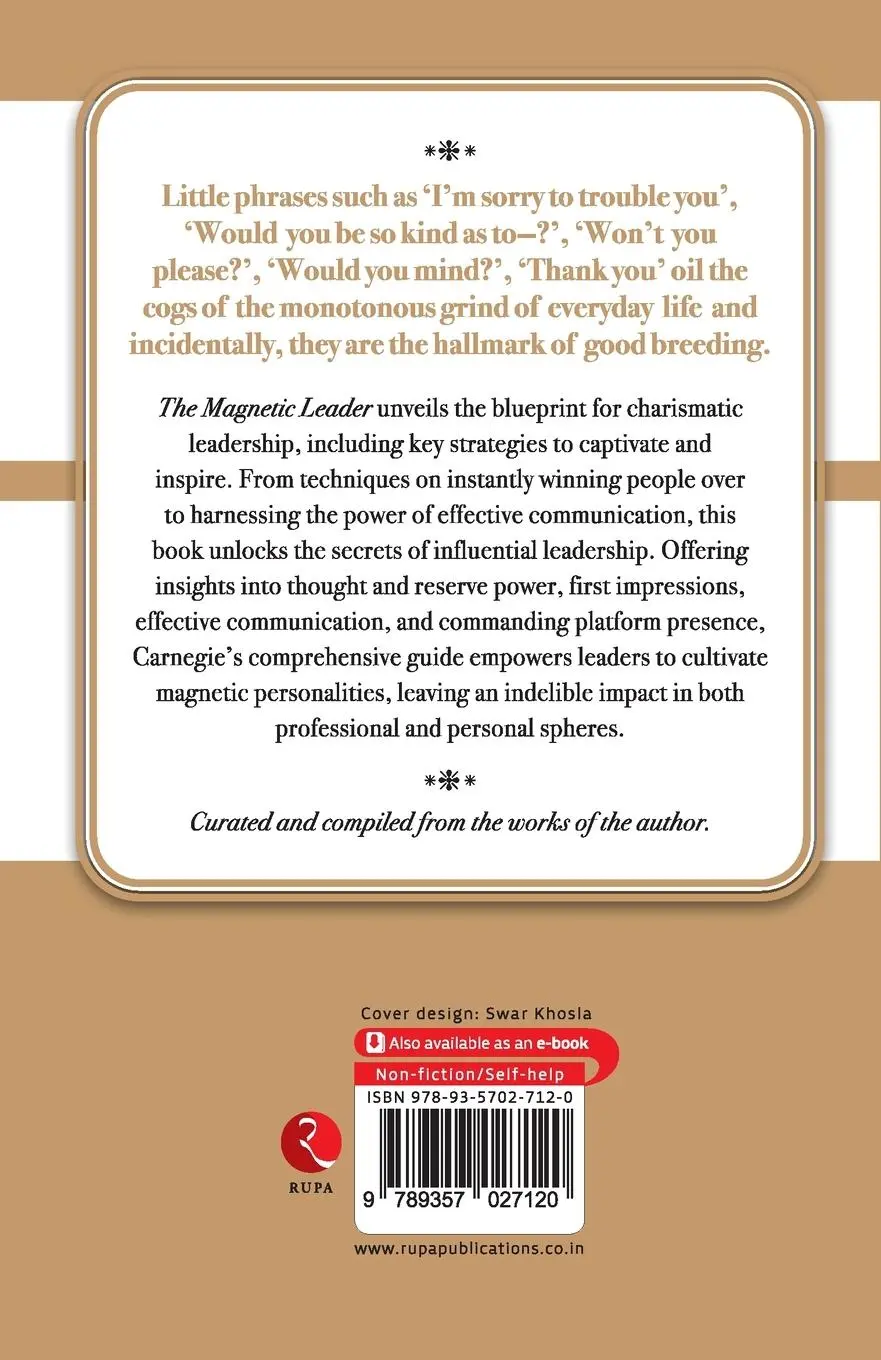 Rückseite: 9789357027120 | The Magnetic Leader | How to Be a Charismatic and Effective Leader