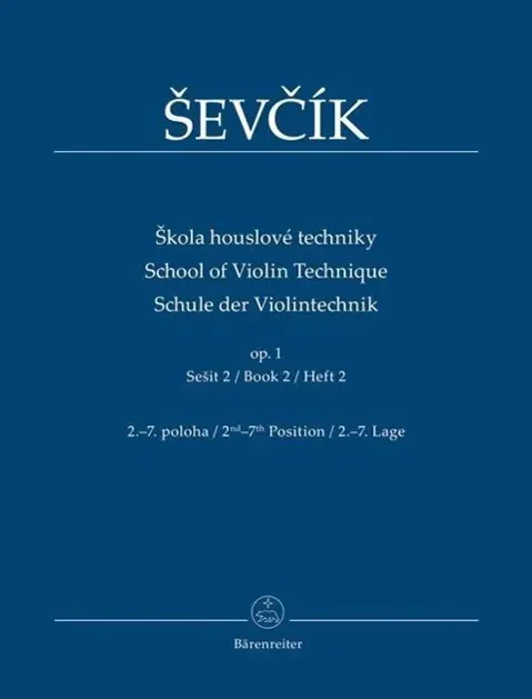 Cover: 9790260107120 | Schule der Violintechnik 2 (Skola houslové techniky) op. 1 | Sevcík