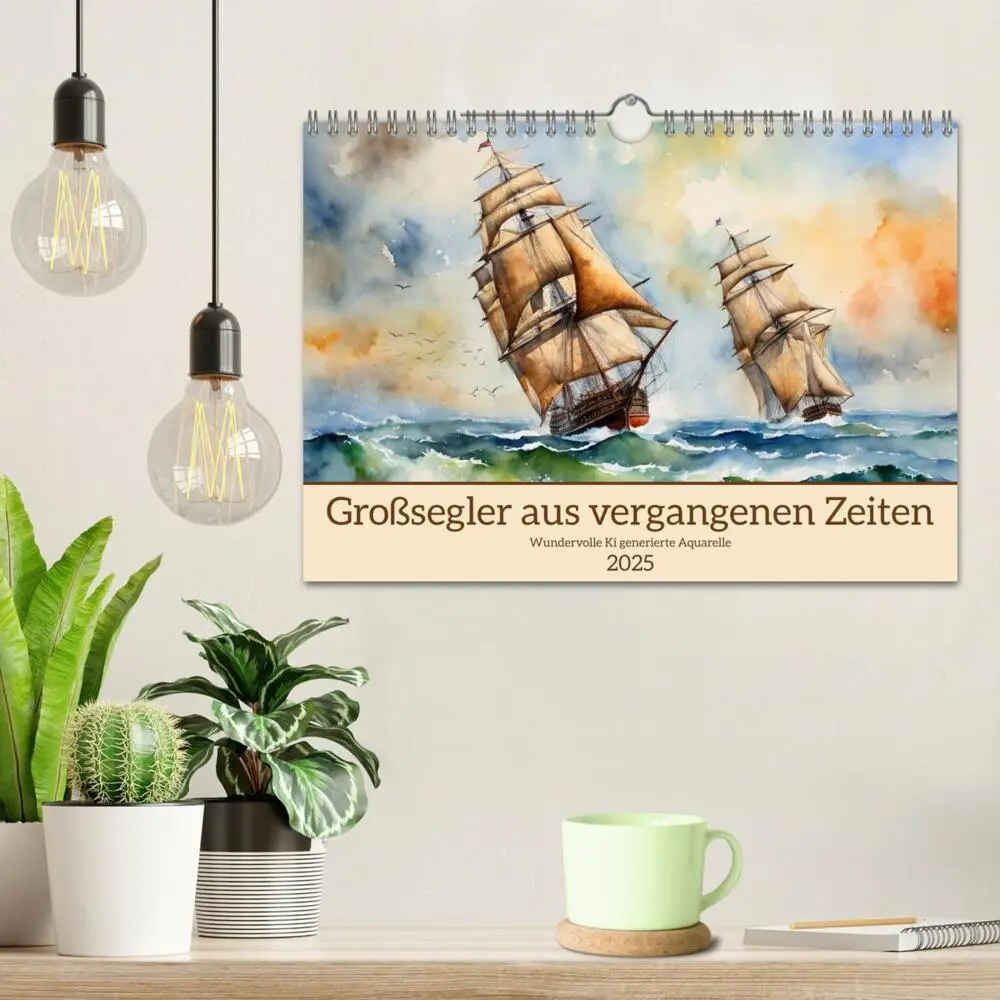 Bild: 9783383807220 | Großsegler aus vergangenen Zeiten (Wandkalender 2025 DIN A4 quer),...