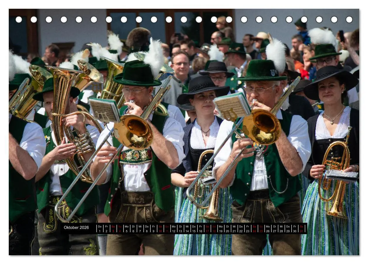 Bild: 9783457397220 | Maibaum aufstellen (Tischkalender 2026 DIN A5 quer), CALVENDO...