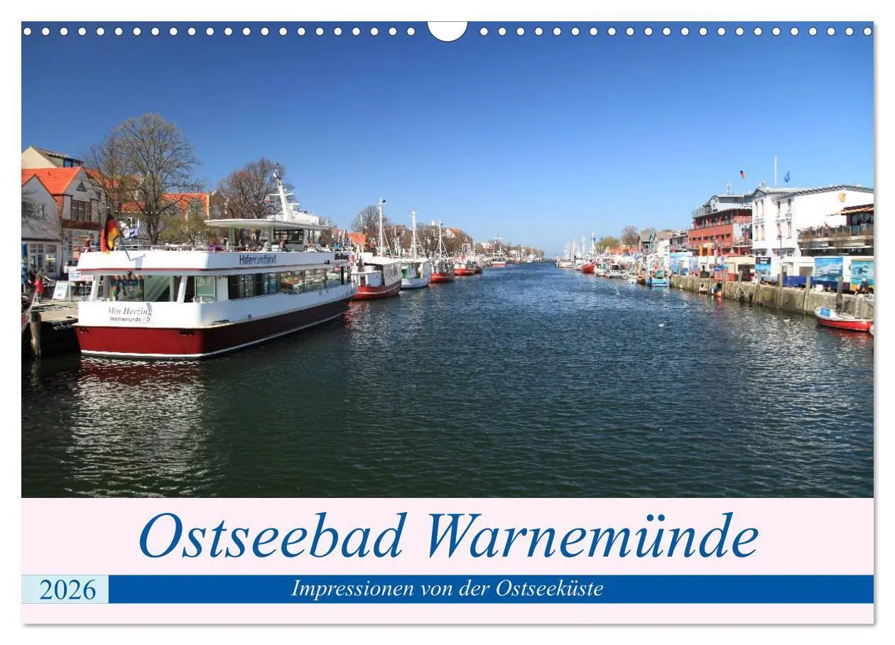 Cover: 9783516177220 | Ostseebad Warnemünde (Wandkalender 2026 DIN A3 quer), CALVENDO...