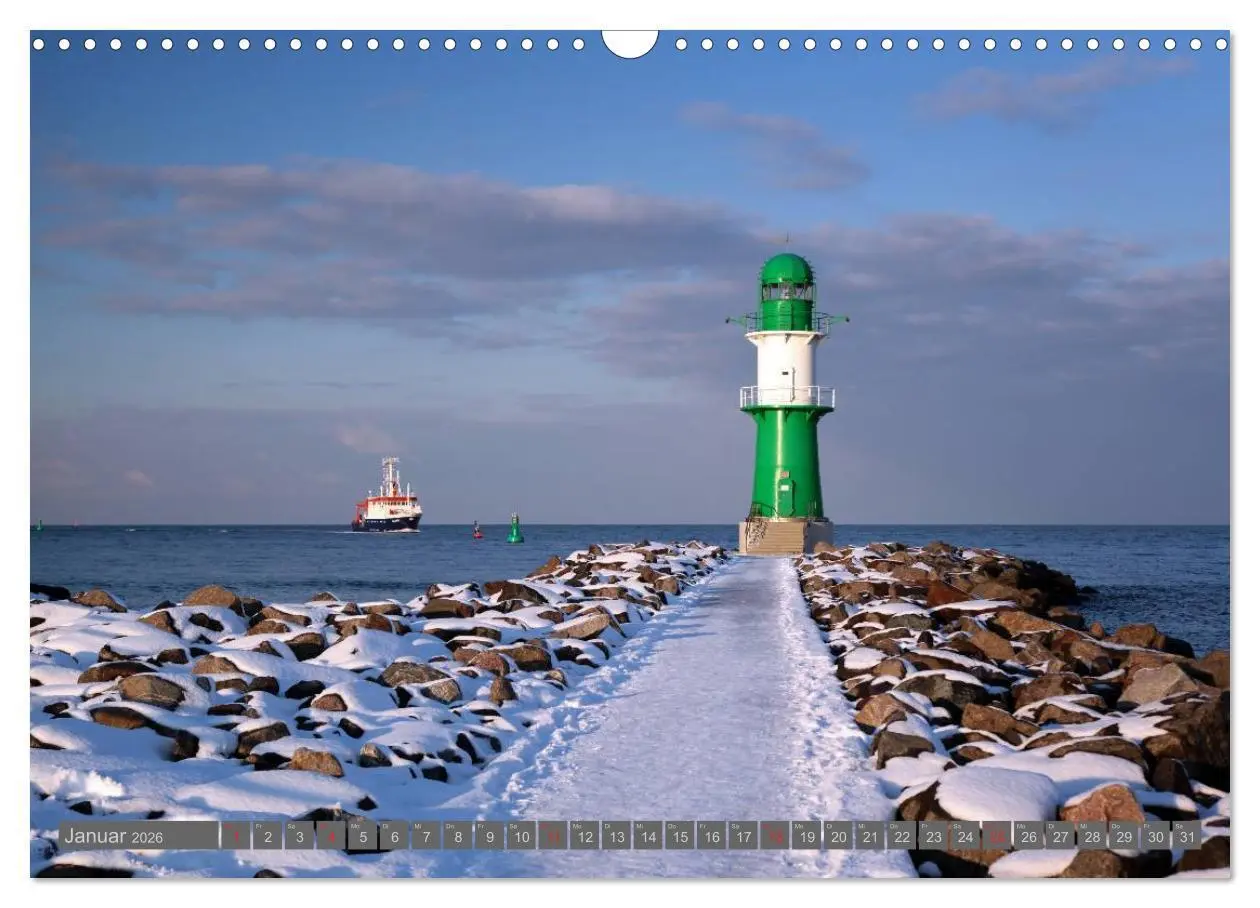 Bild: 9783516177220 | Ostseebad Warnemünde (Wandkalender 2026 DIN A3 quer), CALVENDO...