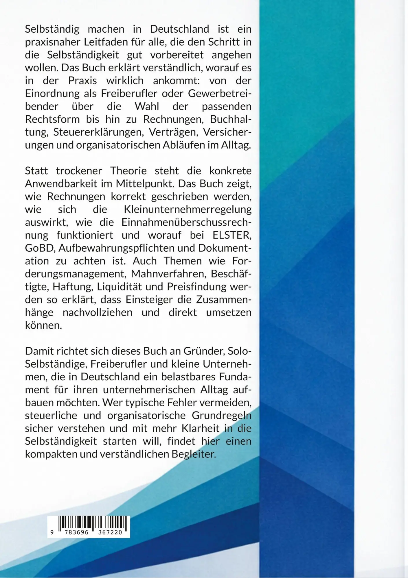 Rückseite: 9783696367220 | Selbständig machen in Deutschland | Hartmut Kruger | Taschenbuch
