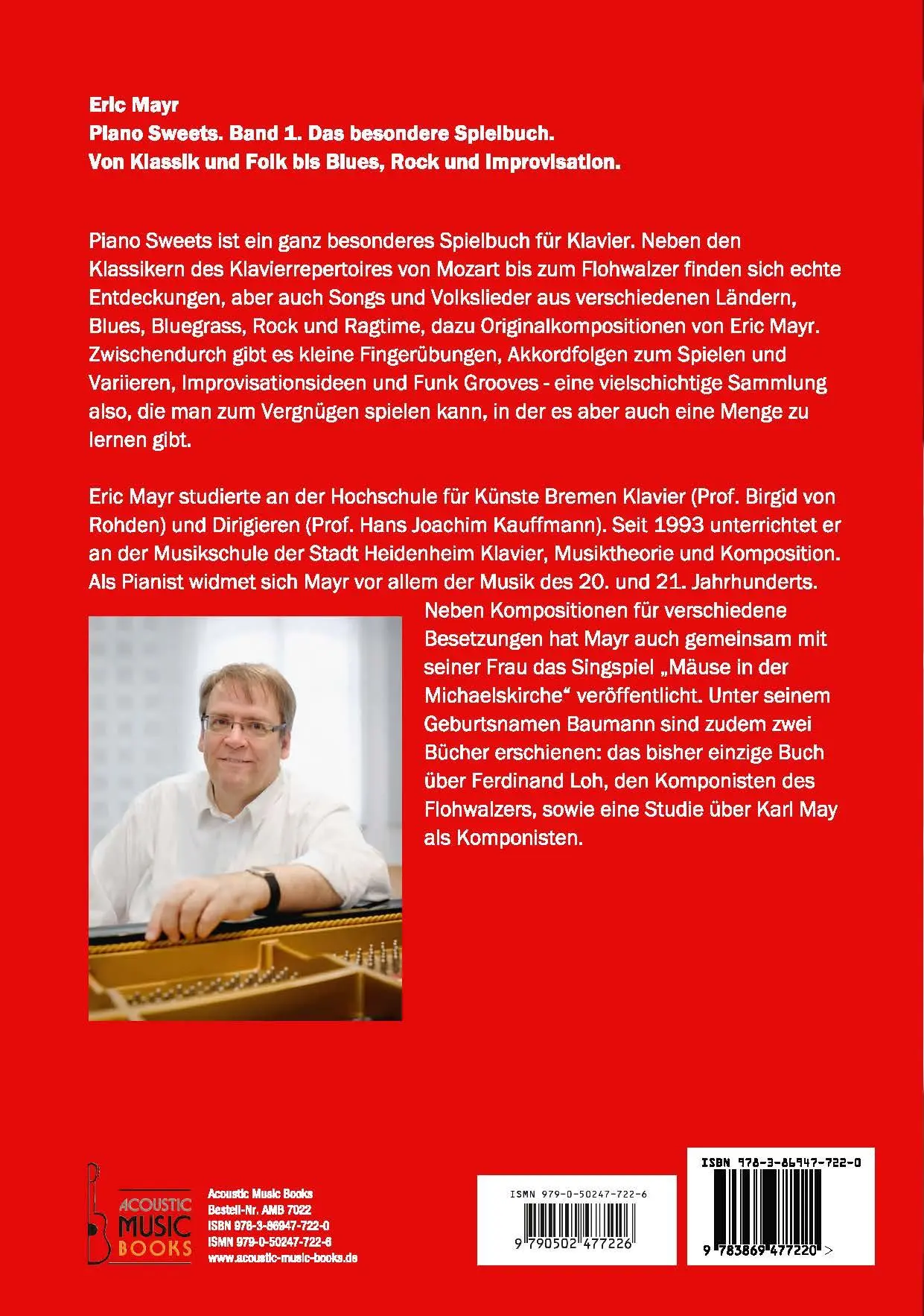 Rückseite: 9783869477220 | Piano Sweets. Band 1. Das besondere Spielbuch. | Eric Mayr | Buch