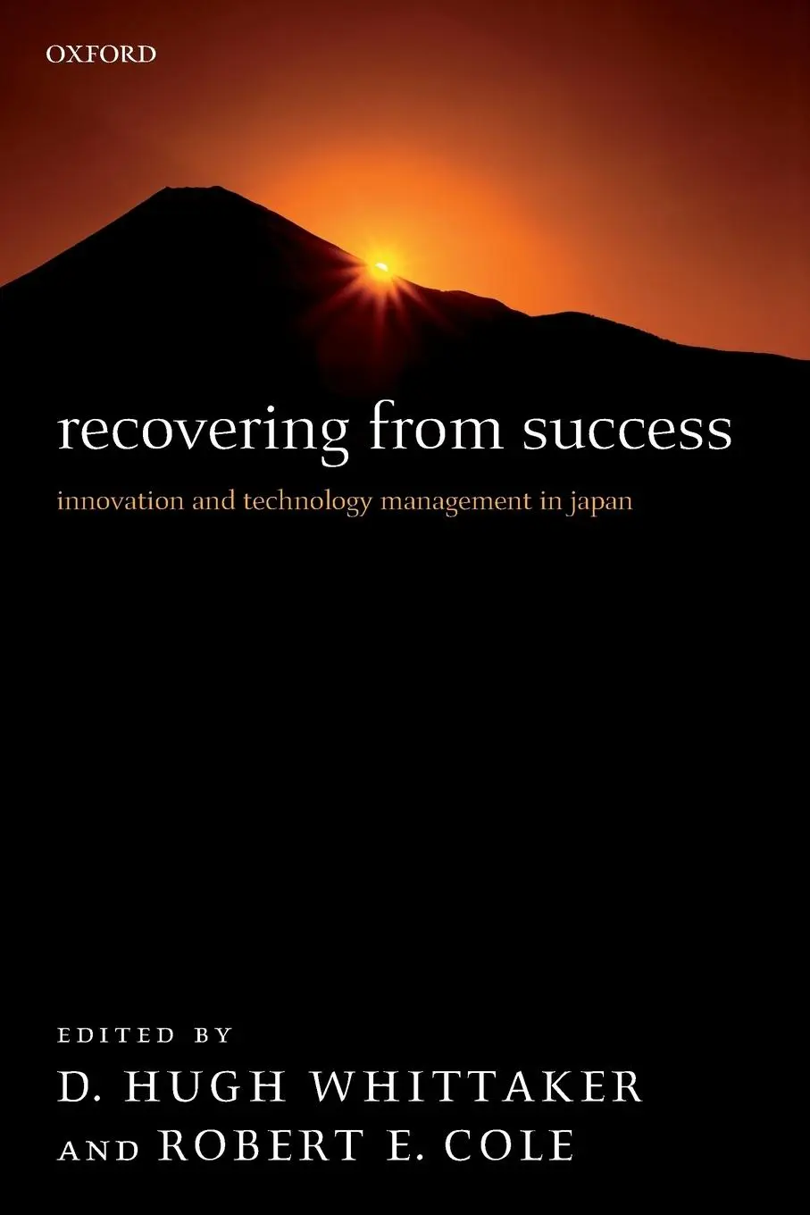 Cover: 9780199297320 | Recovering from Success | D. Hugh Whittaker (u. a.) | Taschenbuch