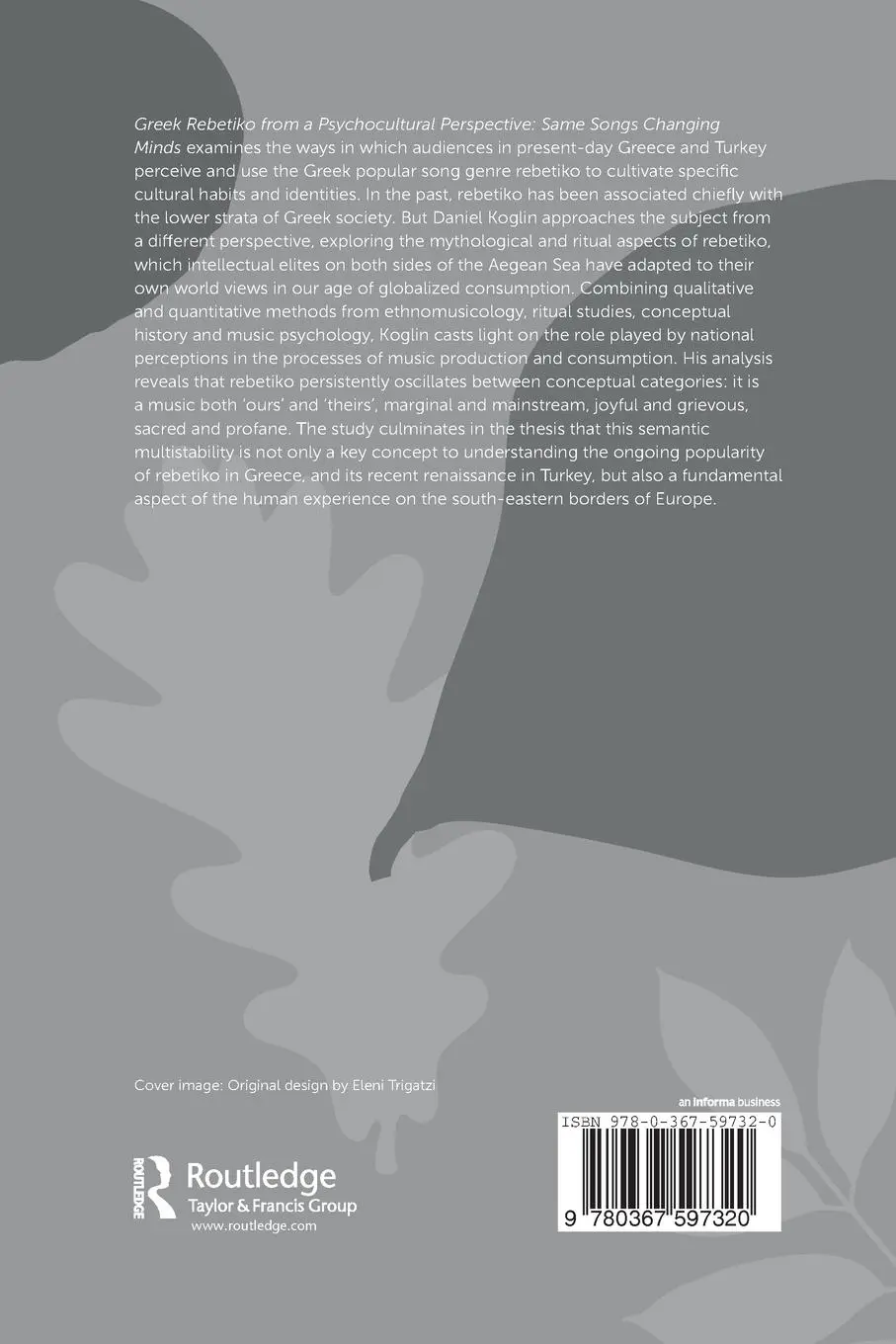 Rückseite: 9780367597320 | Greek Rebetiko from a Psychocultural Perspective | Daniel Koglin
