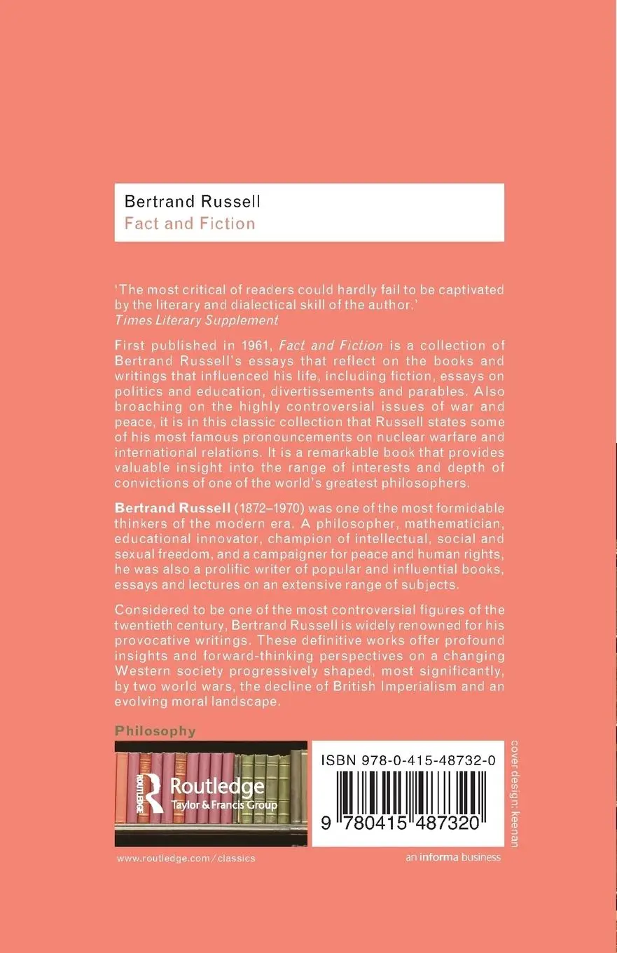 Rückseite: 9780415487320 | Fact and Fiction | Bertrand Russell | Taschenbuch | Englisch | 2009