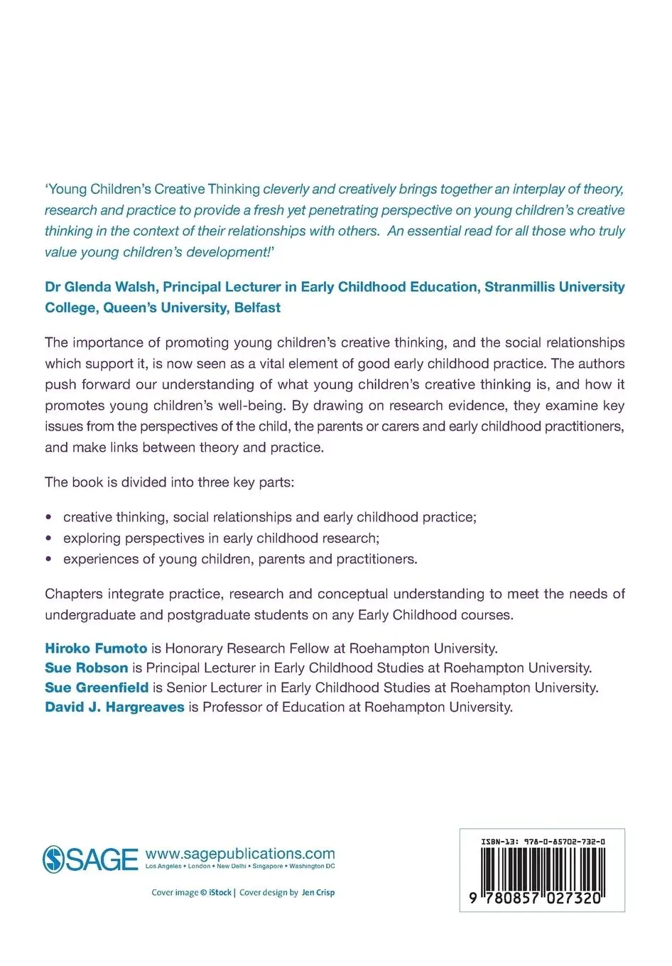 Rückseite: 9780857027320 | Young Children's Creative Thinking | Hiroko Fumoto (u. a.) | Buch