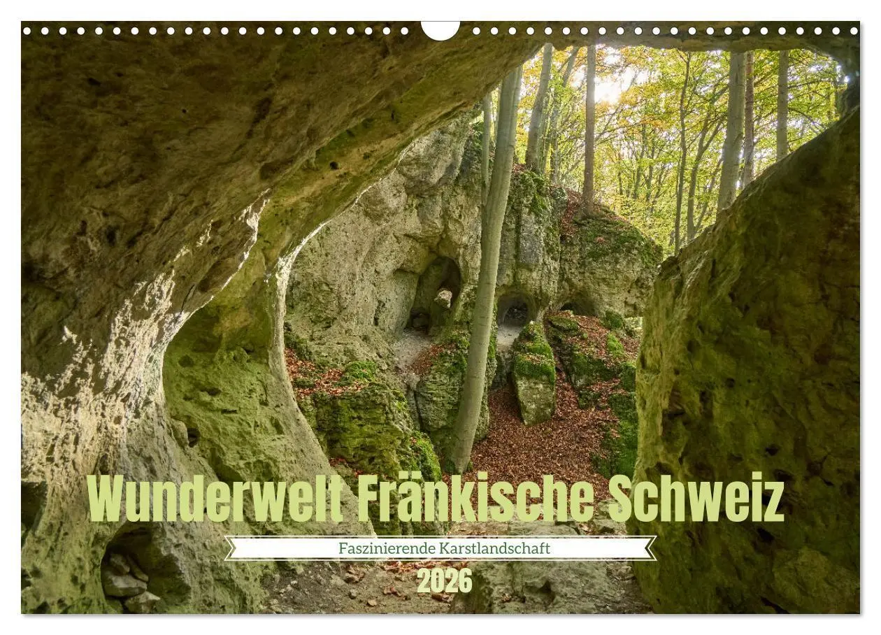 Cover: 9783457387320 | Wunderwelt Fränkische Schweiz (Wandkalender 2026 DIN A3 quer),...