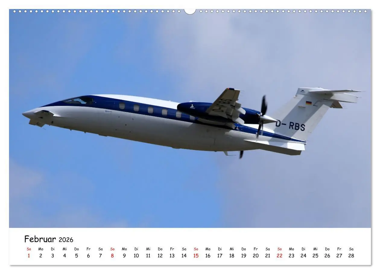 Bild: 9783457457320 | Flugzeuge am blauen Himmel (hochwertiger Premium Wandkalender 2026...