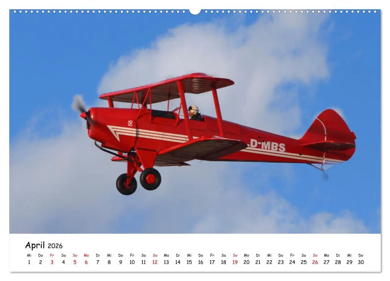 Bild: 9783457457320 | Flugzeuge am blauen Himmel (hochwertiger Premium Wandkalender 2026...
