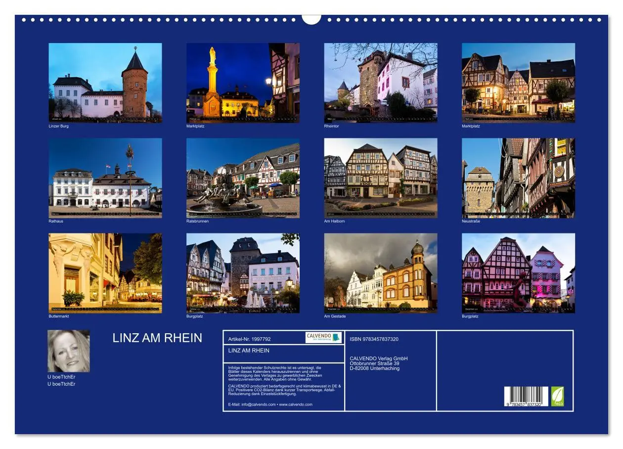Bild: 9783457837320 | LINZ AM RHEIN (Wandkalender 2026 DIN A2 quer), CALVENDO Monatskalender