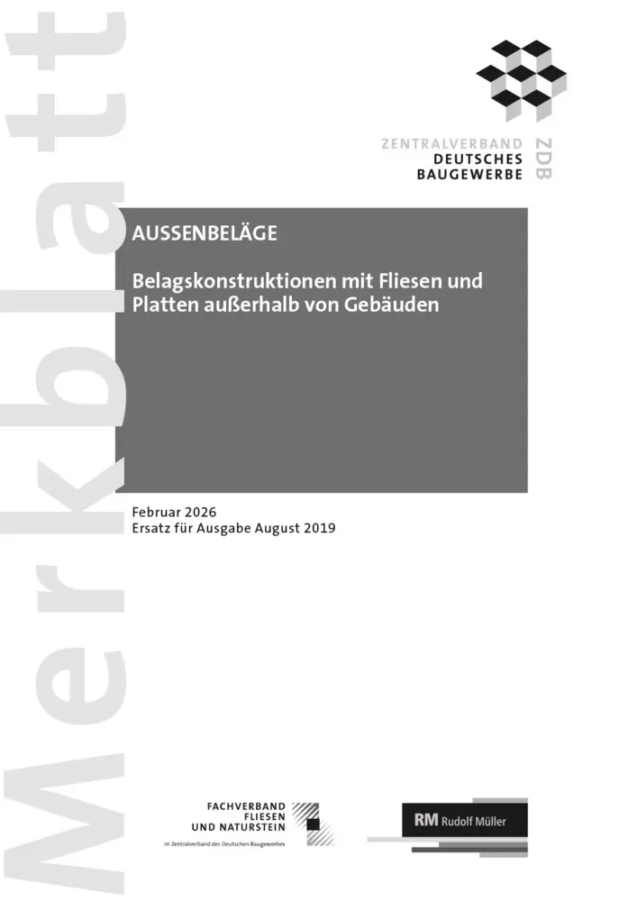 Cover: 9783481047320 | Merkblatt Außenbeläge: 2026-02 | e.V. | Loseblattausg. | Deutsch