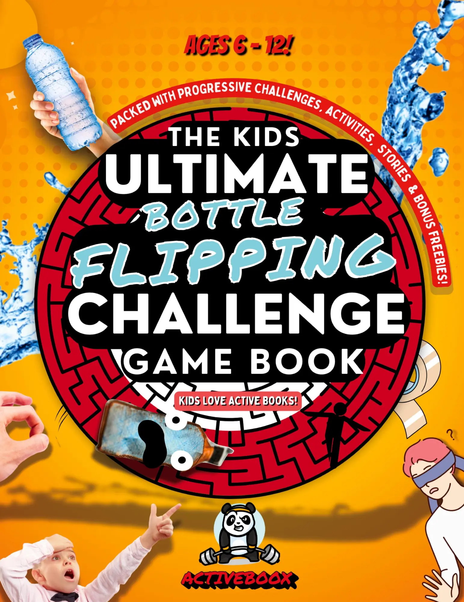 Cover: 9798330367320 | Kids Ultimate Bottle Flipping Challenge Game Book | J. A. Thompson