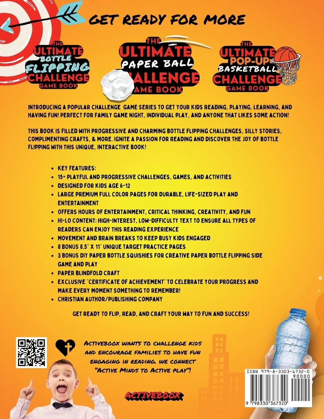 Rückseite: 9798330367320 | Kids Ultimate Bottle Flipping Challenge Game Book | J. A. Thompson