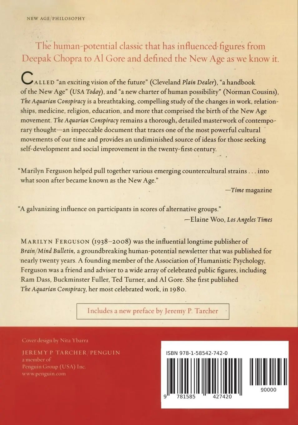 Rückseite: 9781585427420 | The Aquarian Conspiracy | Marilyn Ferguson | Taschenbuch | Englisch