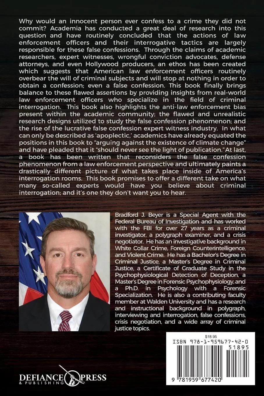 Rückseite: 9781959677420 | Rethinking the False Confession Phenomenon | Bradford J. Beyer | Buch