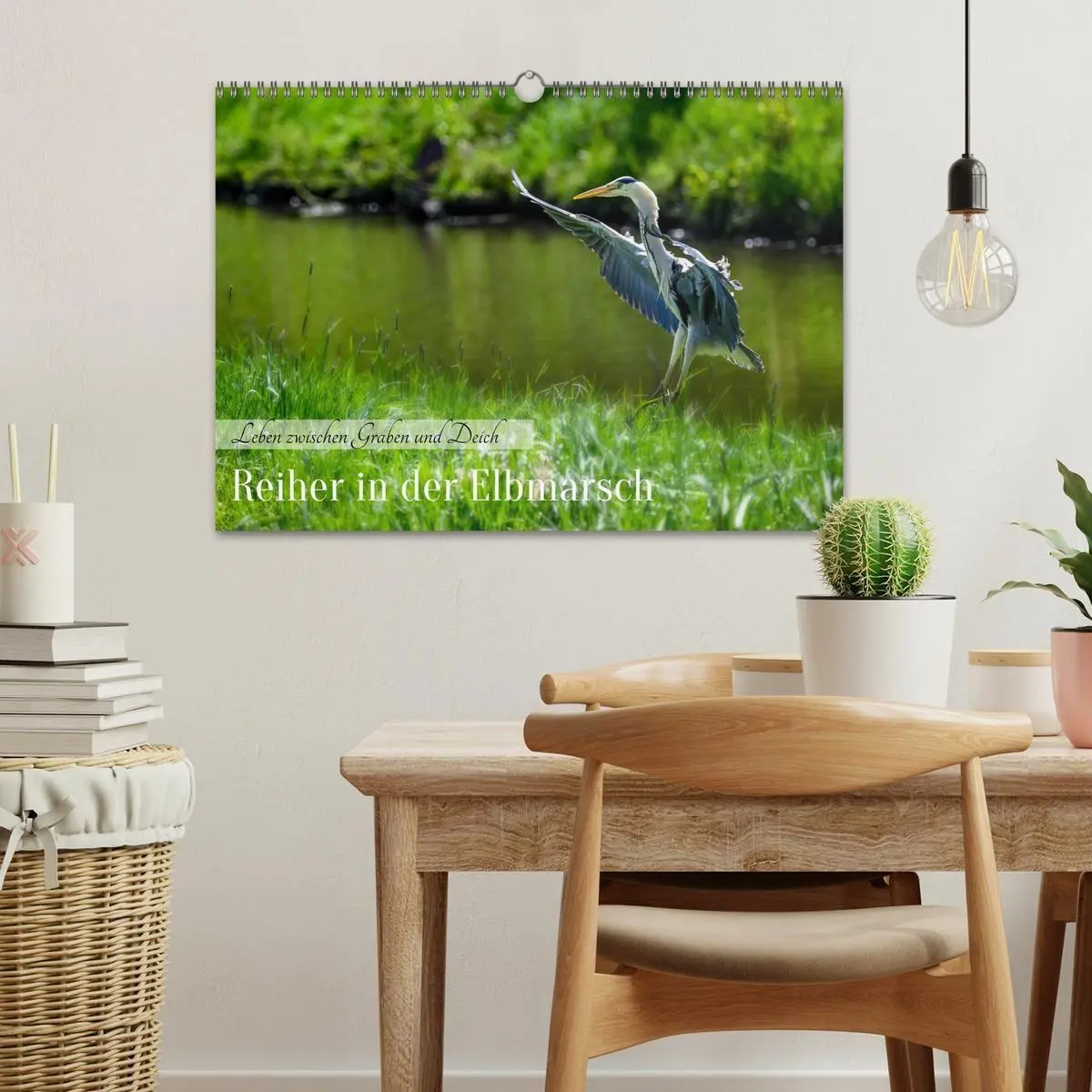 Bild: 9783594377420 | Reiher in der Elbmarsch (Wandkalender 2027 DIN A3 quer), CALVENDO...