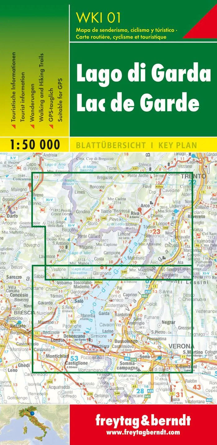 Rückseite: 9783707917420 | Gardasee, Wanderkarte 1:50.000 | (Land-)Karte | Deutsch | 2018
