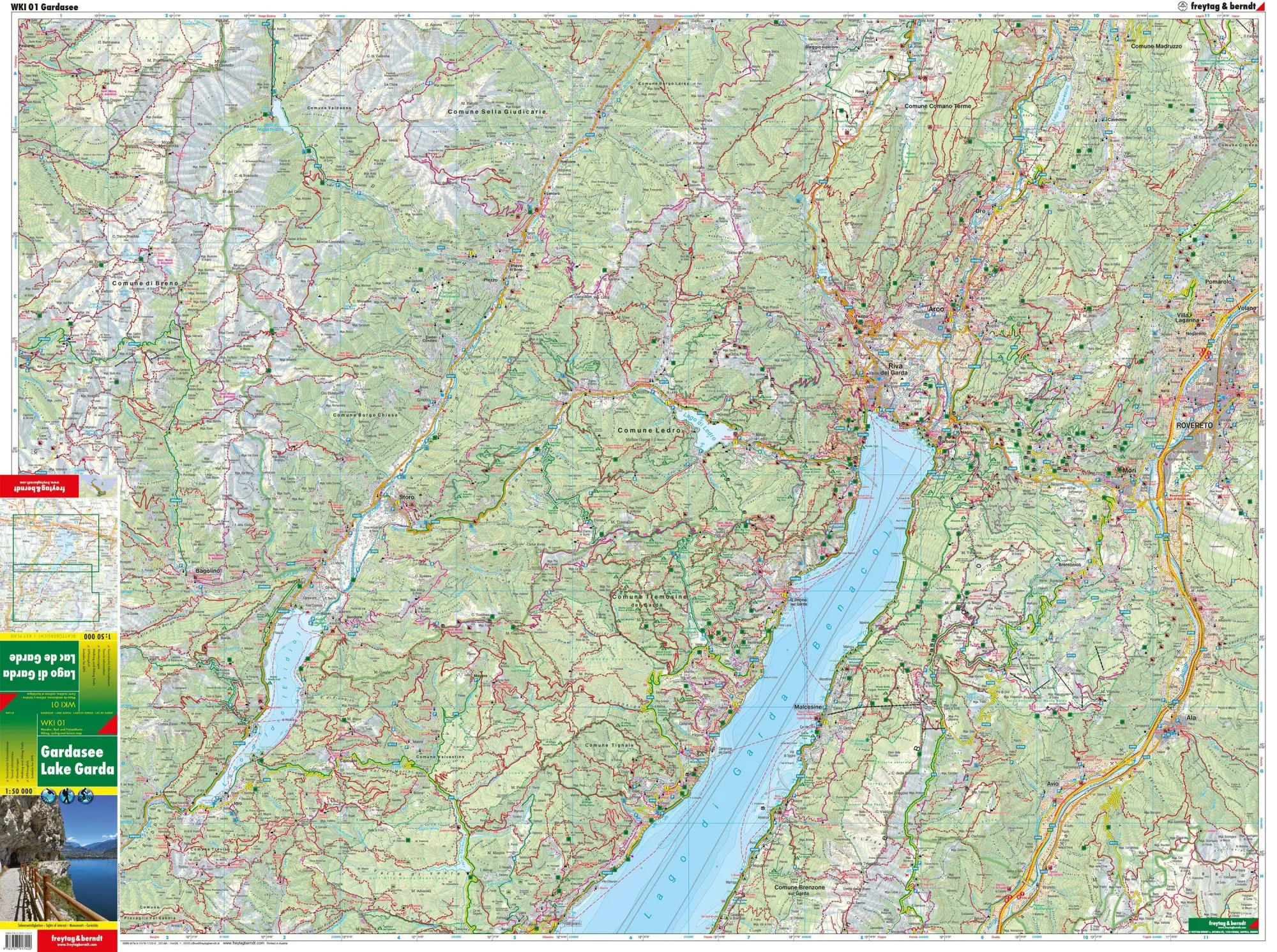 Bild: 9783707917420 | Gardasee, Wanderkarte 1:50.000 | (Land-)Karte | Deutsch | 2018
