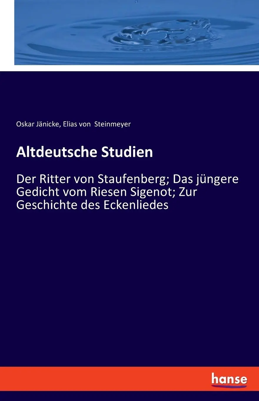 Cover: 9783348087520 | Altdeutsche Studien | Oskar Jänicke (u. a.) | Taschenbuch | Paperback
