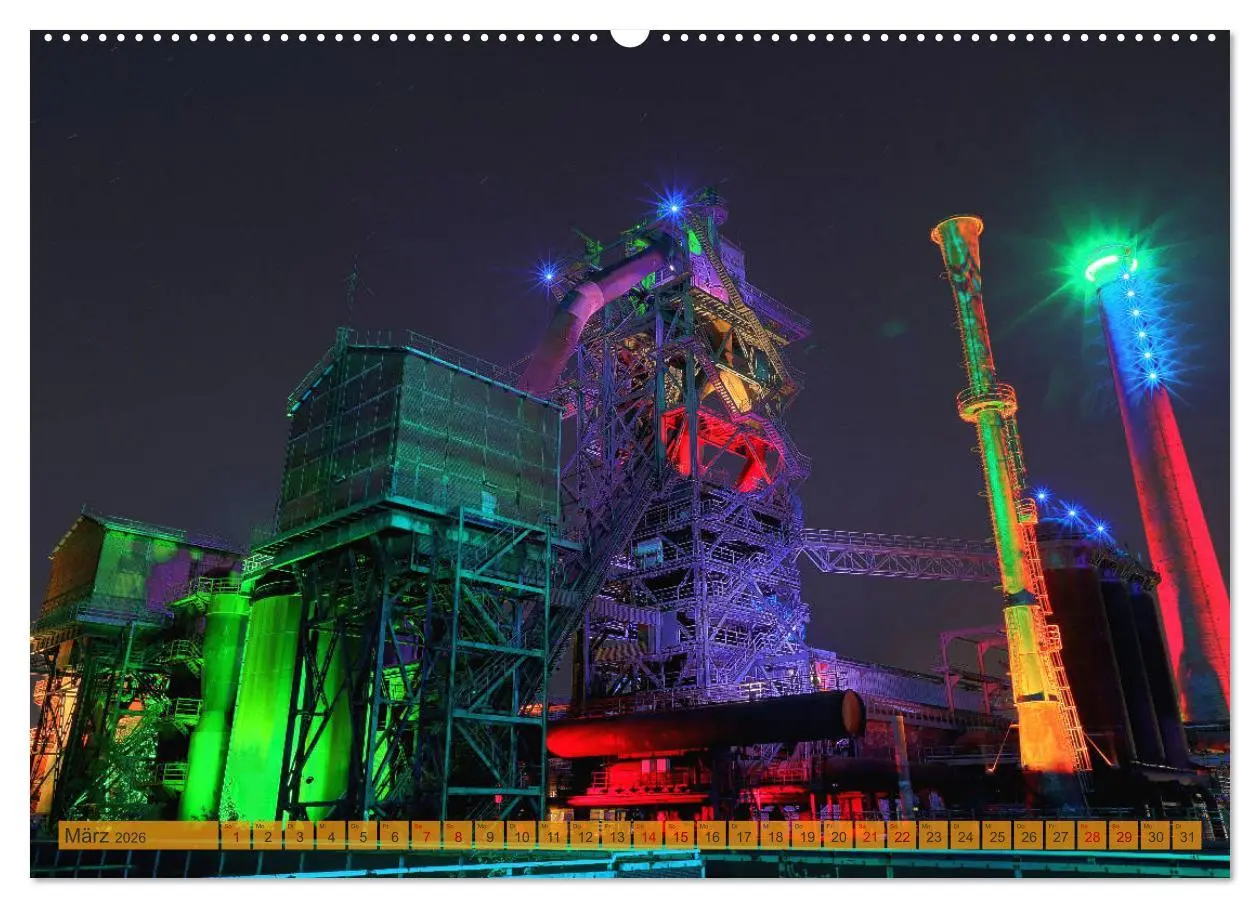 Bild: 9783457817520 | RUHRPOTT LICHTER (Wandkalender 2026 DIN A2 quer), CALVENDO...