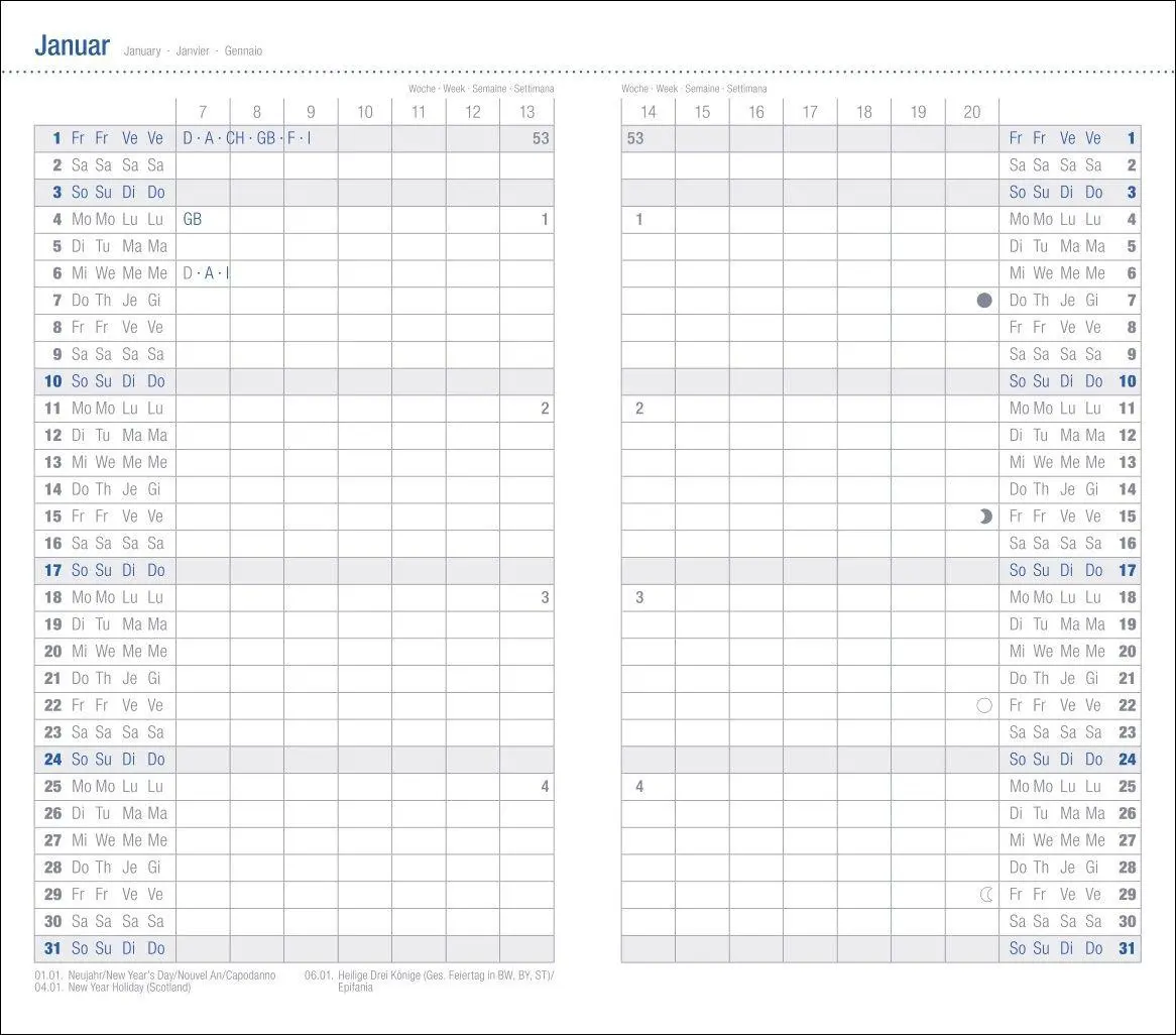 Bild: 9783756417520 | Leporello, schwarz Kalender 2027 | Heye | Kalender | Bürokalender Heye