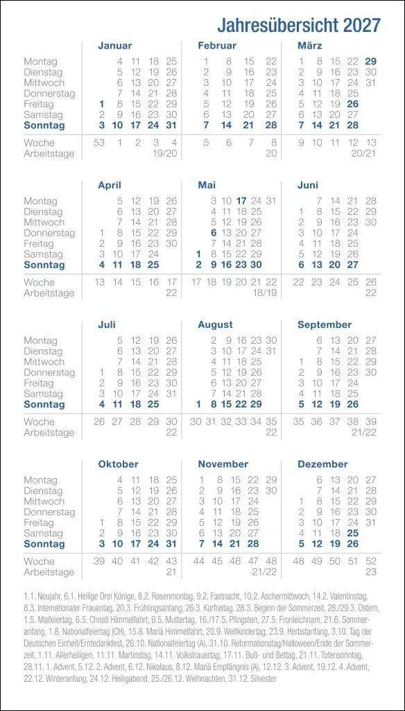 Bild: 9783756417520 | Leporello, schwarz Kalender 2027 | Heye | Kalender | Bürokalender Heye