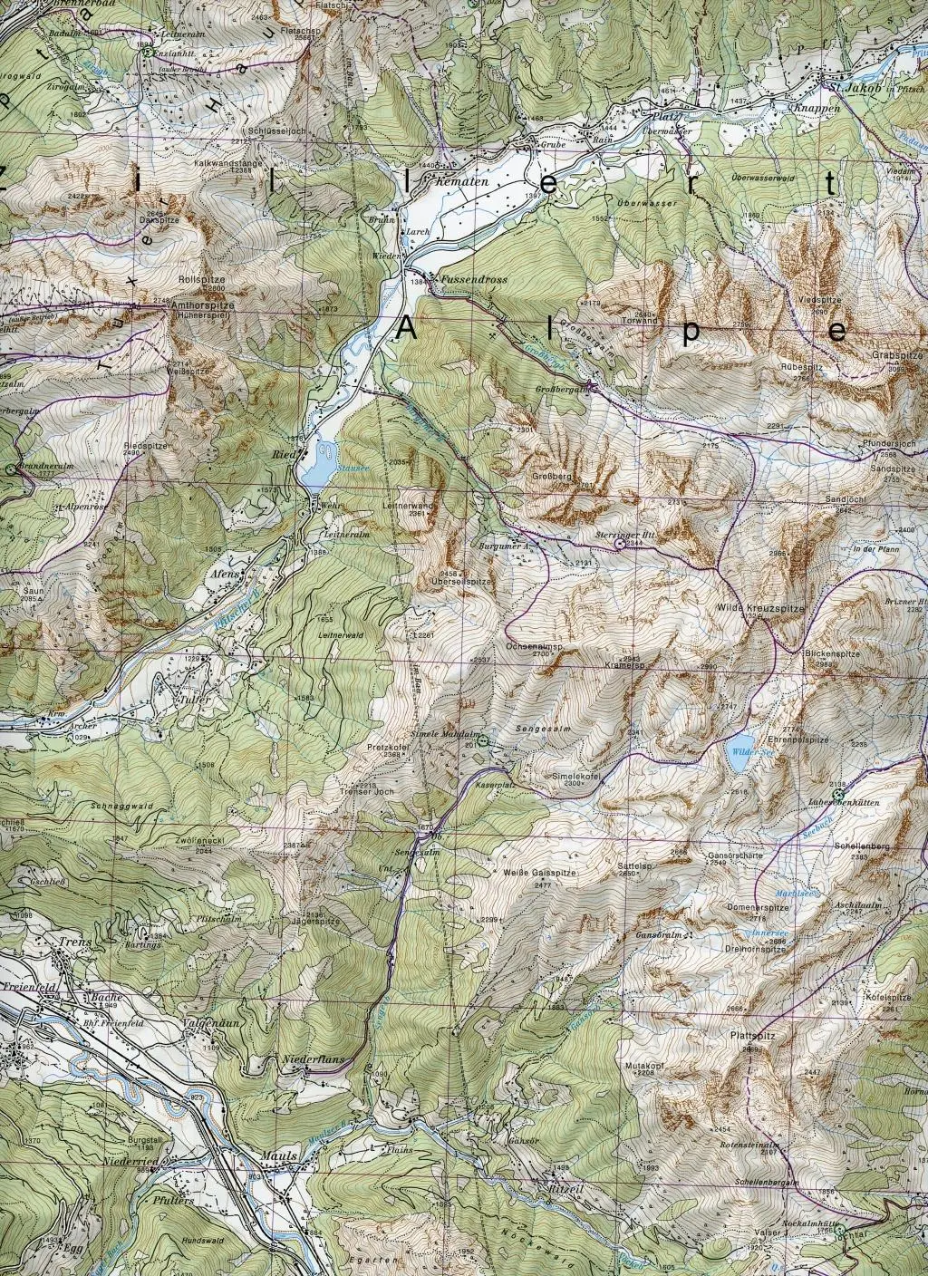 Bild: 9783928777520 | DAV Alpenvereinskarte 31/3 Brennerberge 1 : 50 000 Skitouren | Deutsch