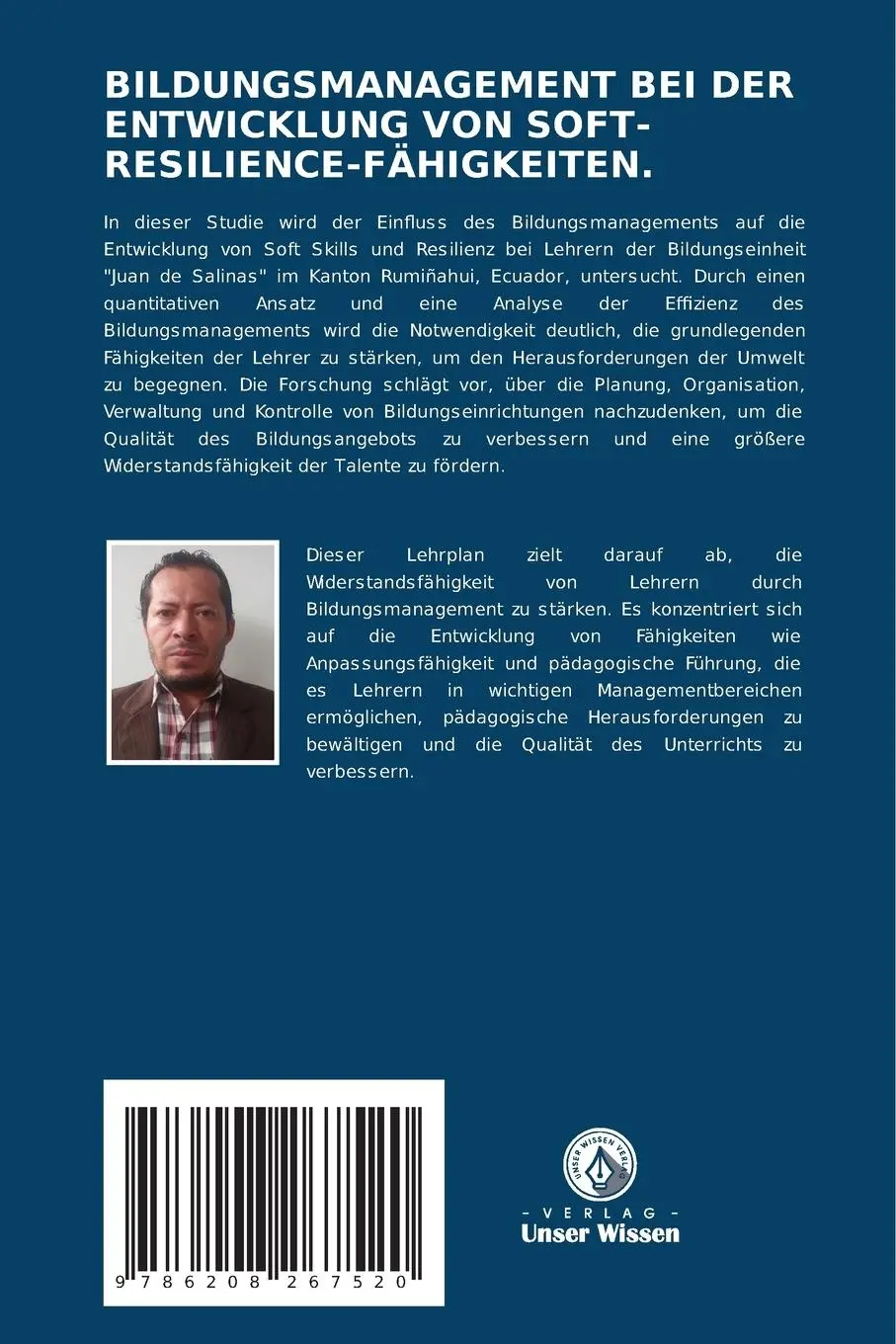 Rückseite: 9786208267520 | BILDUNGSMANAGEMENT BEI DER ENTWICKLUNG VON...