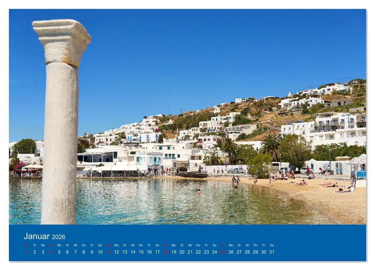 Bild: 9783457357620 | Griechenland - Mykonos Kalender (Wandkalender 2026 DIN A3 quer),...