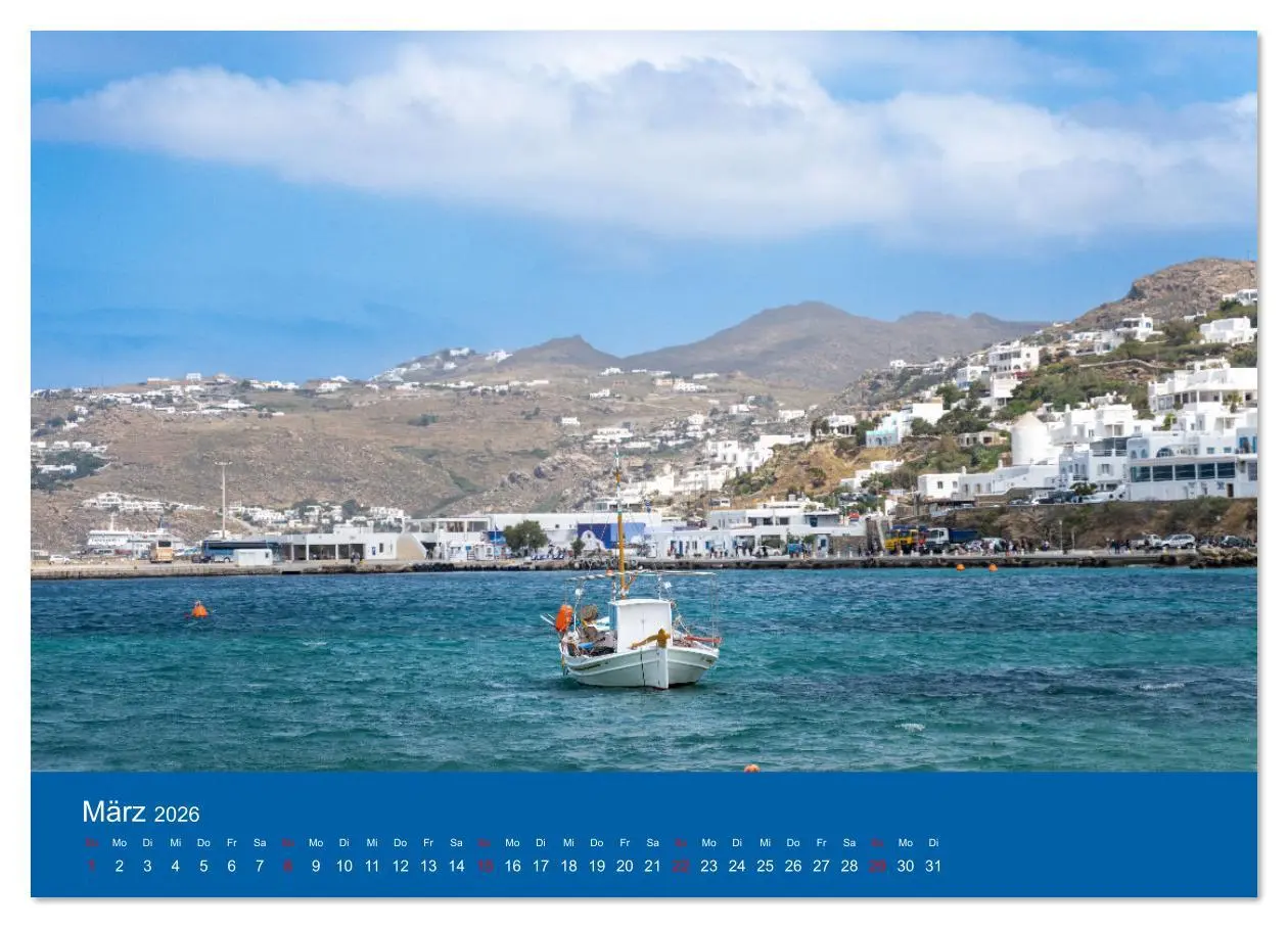 Bild: 9783457357620 | Griechenland - Mykonos Kalender (Wandkalender 2026 DIN A3 quer),...