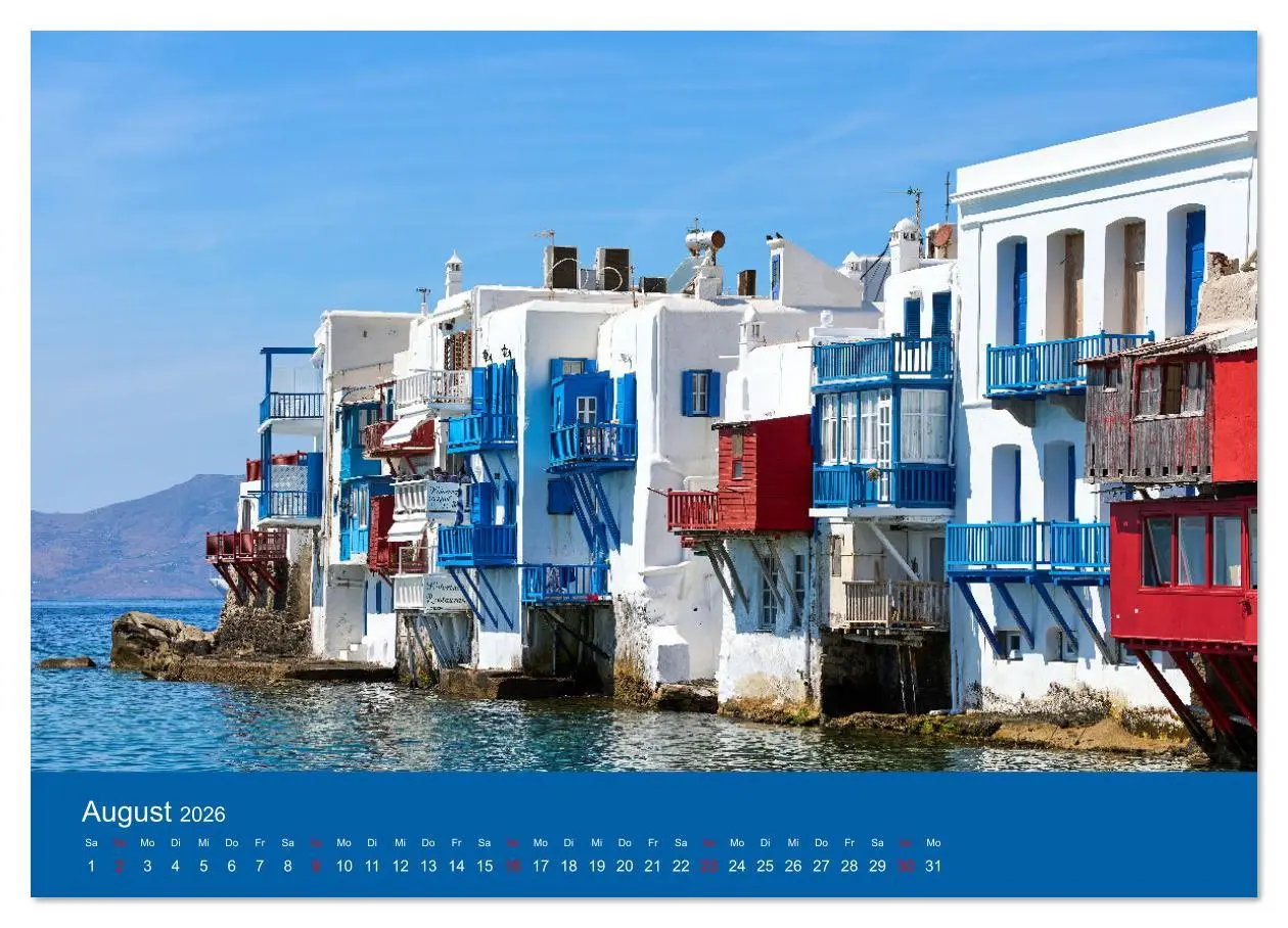 Bild: 9783457357620 | Griechenland - Mykonos Kalender (Wandkalender 2026 DIN A3 quer),...