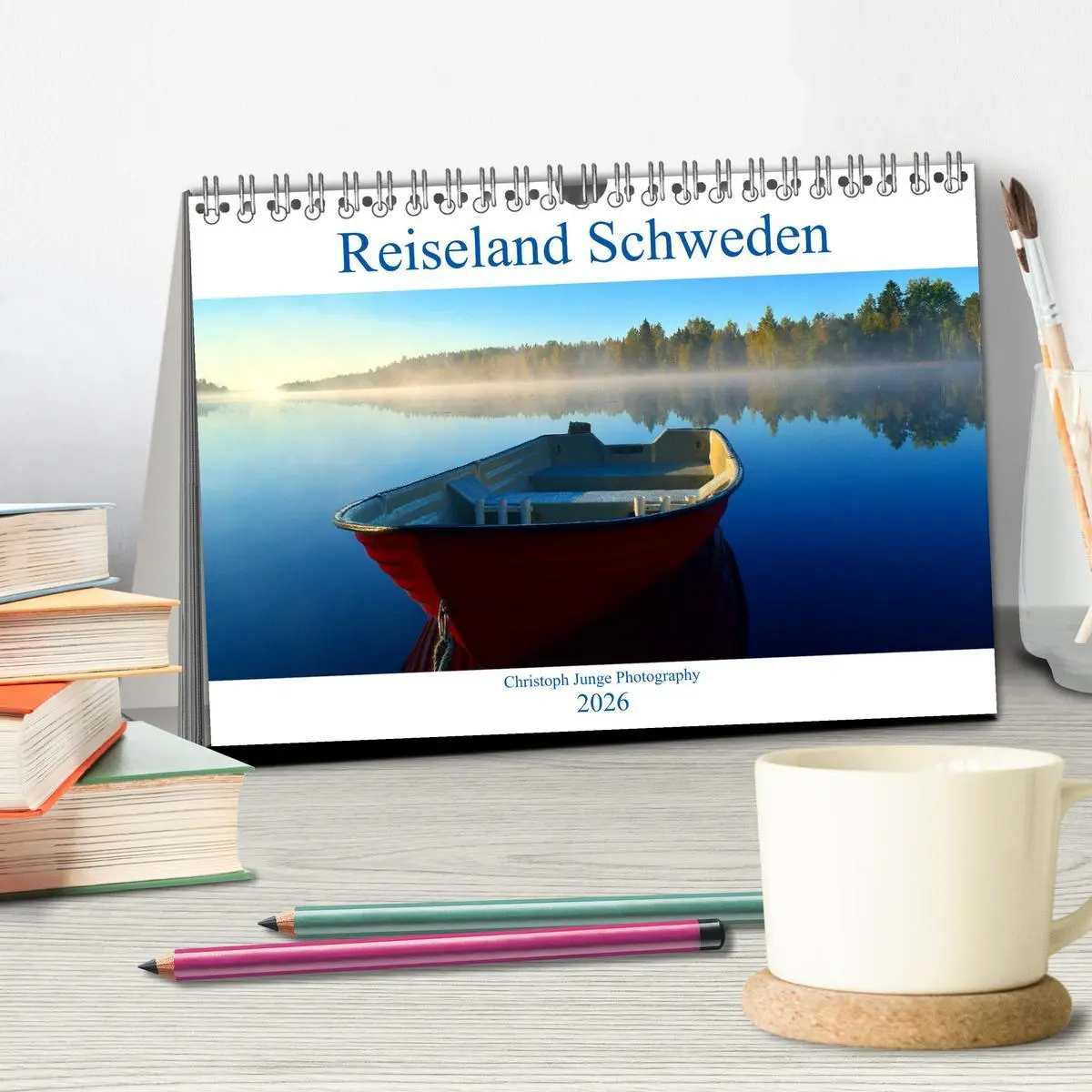 Bild: 9783457807620 | Reiseland Schweden (Tischkalender 2026 DIN A5 quer), CALVENDO...