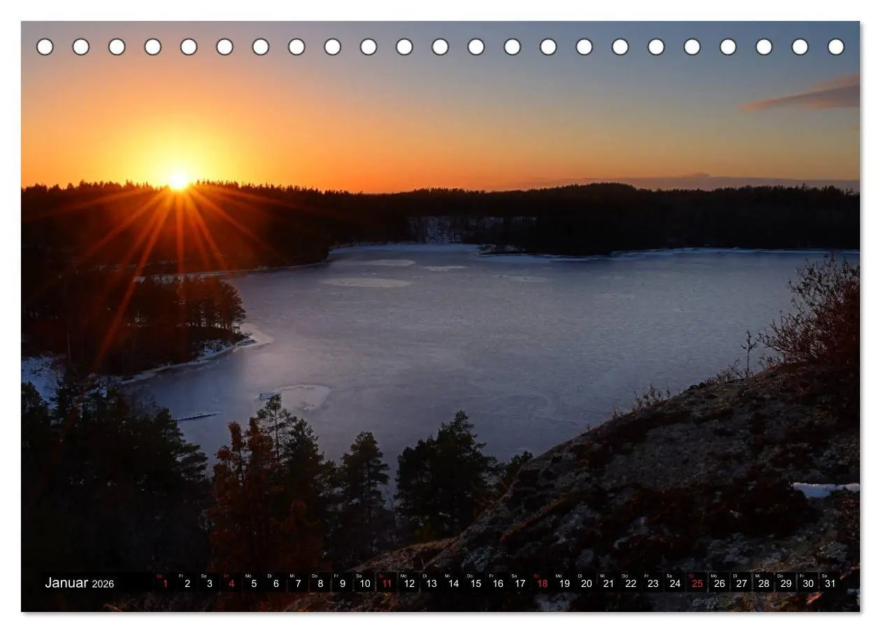 Bild: 9783457807620 | Reiseland Schweden (Tischkalender 2026 DIN A5 quer), CALVENDO...
