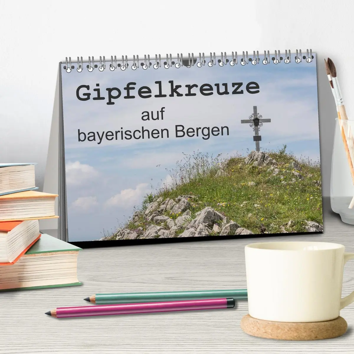 Bild: 9783457977620 | Gipfelkreuze auf bayerischen Bergen (Tischkalender 2026 DIN A5...