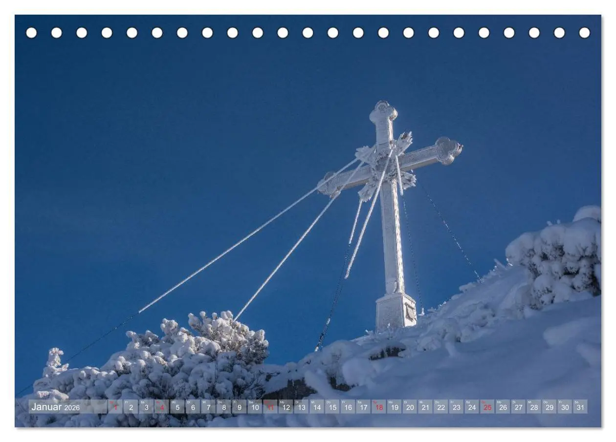 Bild: 9783457977620 | Gipfelkreuze auf bayerischen Bergen (Tischkalender 2026 DIN A5...
