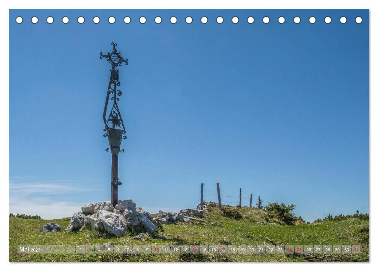 Bild: 9783457977620 | Gipfelkreuze auf bayerischen Bergen (Tischkalender 2026 DIN A5...