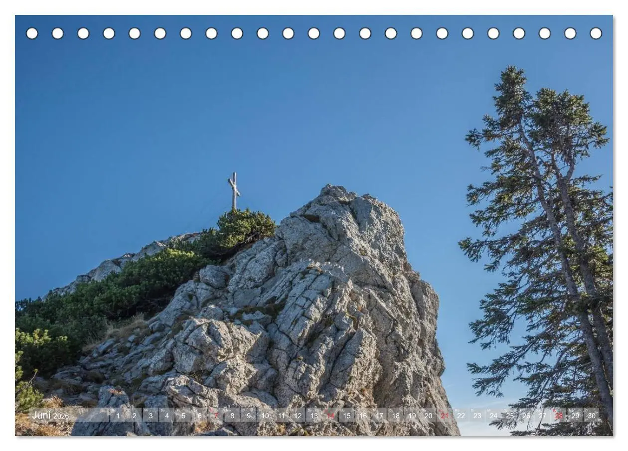 Bild: 9783457977620 | Gipfelkreuze auf bayerischen Bergen (Tischkalender 2026 DIN A5...
