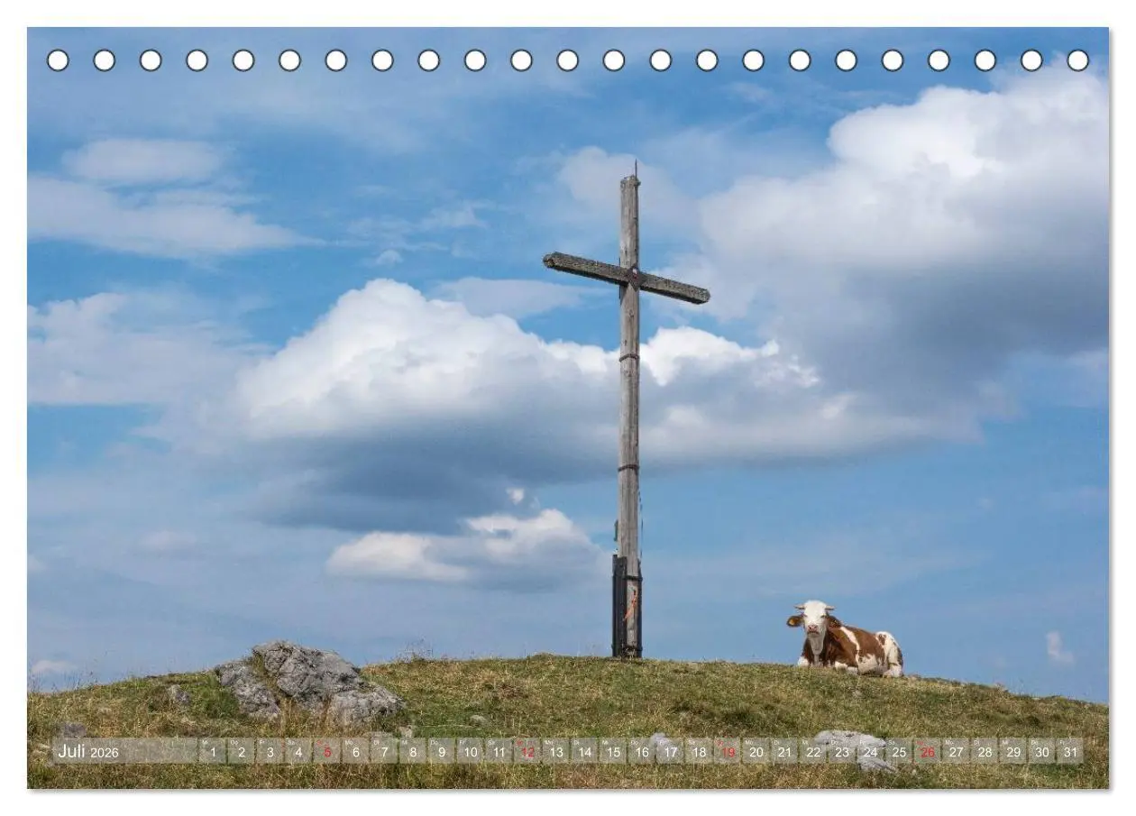 Bild: 9783457977620 | Gipfelkreuze auf bayerischen Bergen (Tischkalender 2026 DIN A5...
