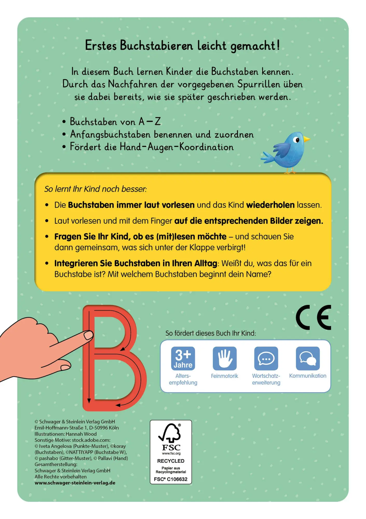 Rückseite: 9783849947620 | Mein erstes BuchstabenLernbuch mit Spurrillen und Klappen | Buch