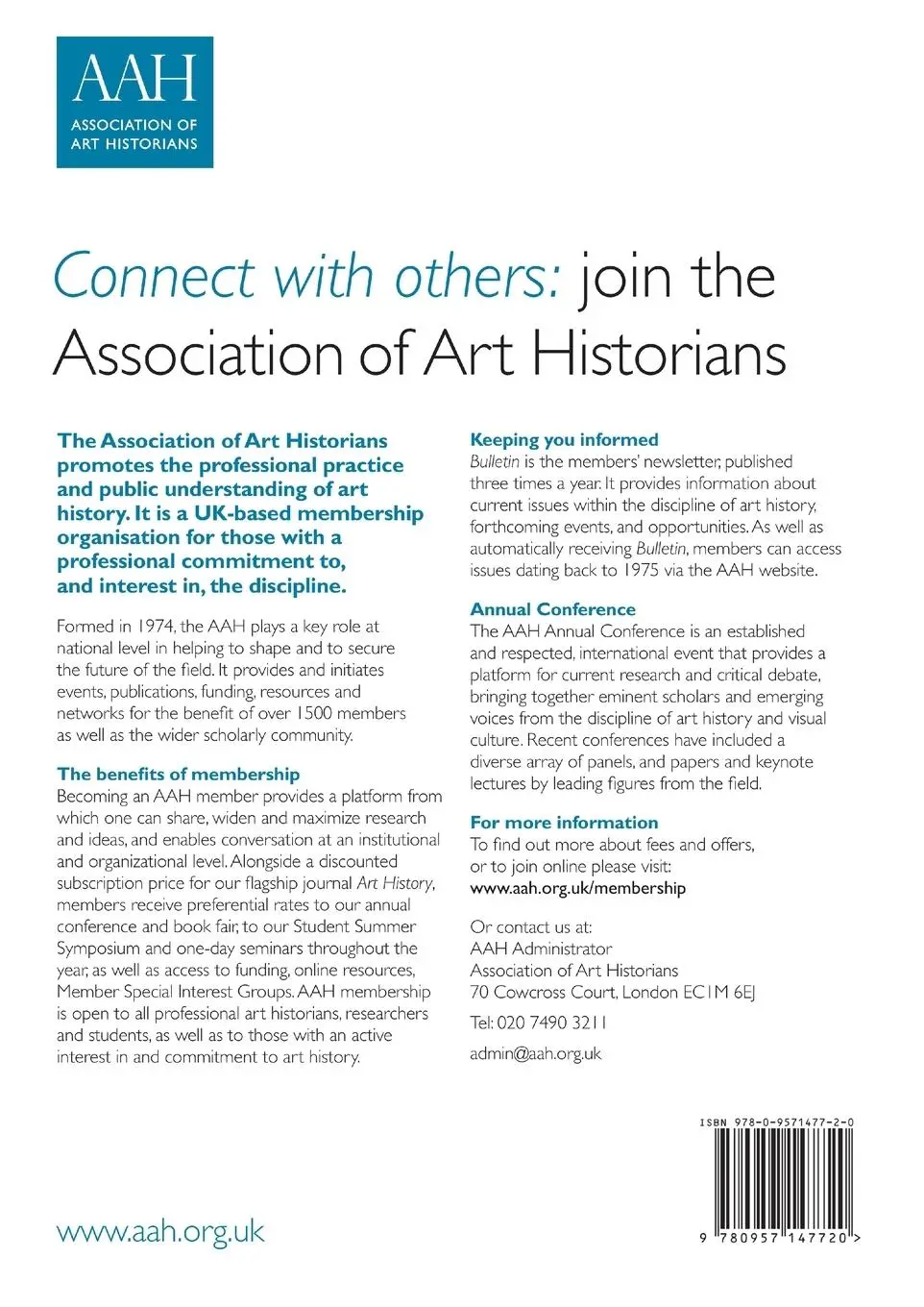 Rückseite: 9780957147720 | Careers in Art History | Association of Art Historians | Taschenbuch