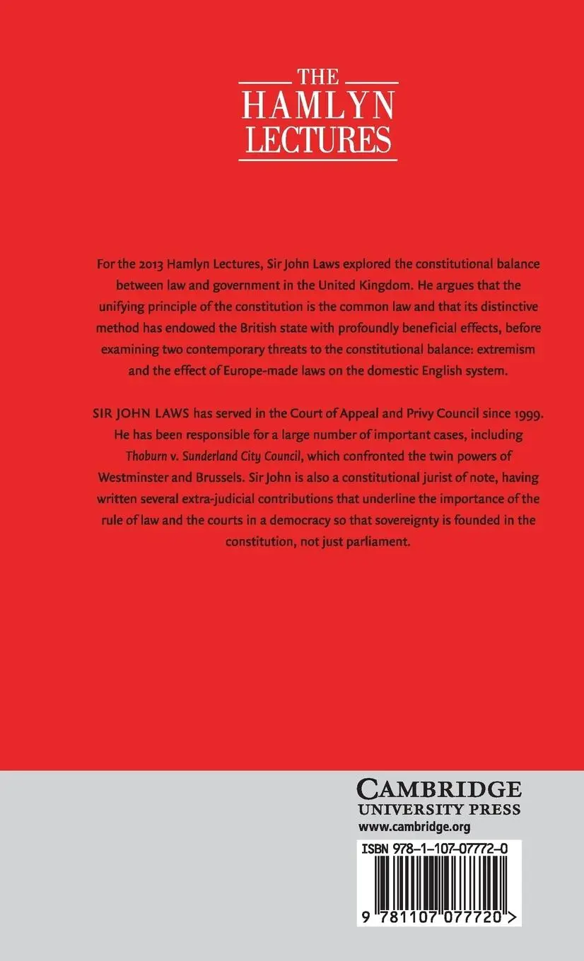 Rückseite: 9781107077720 | The Common Law Constitution | John Laws | Buch | Englisch | 2014