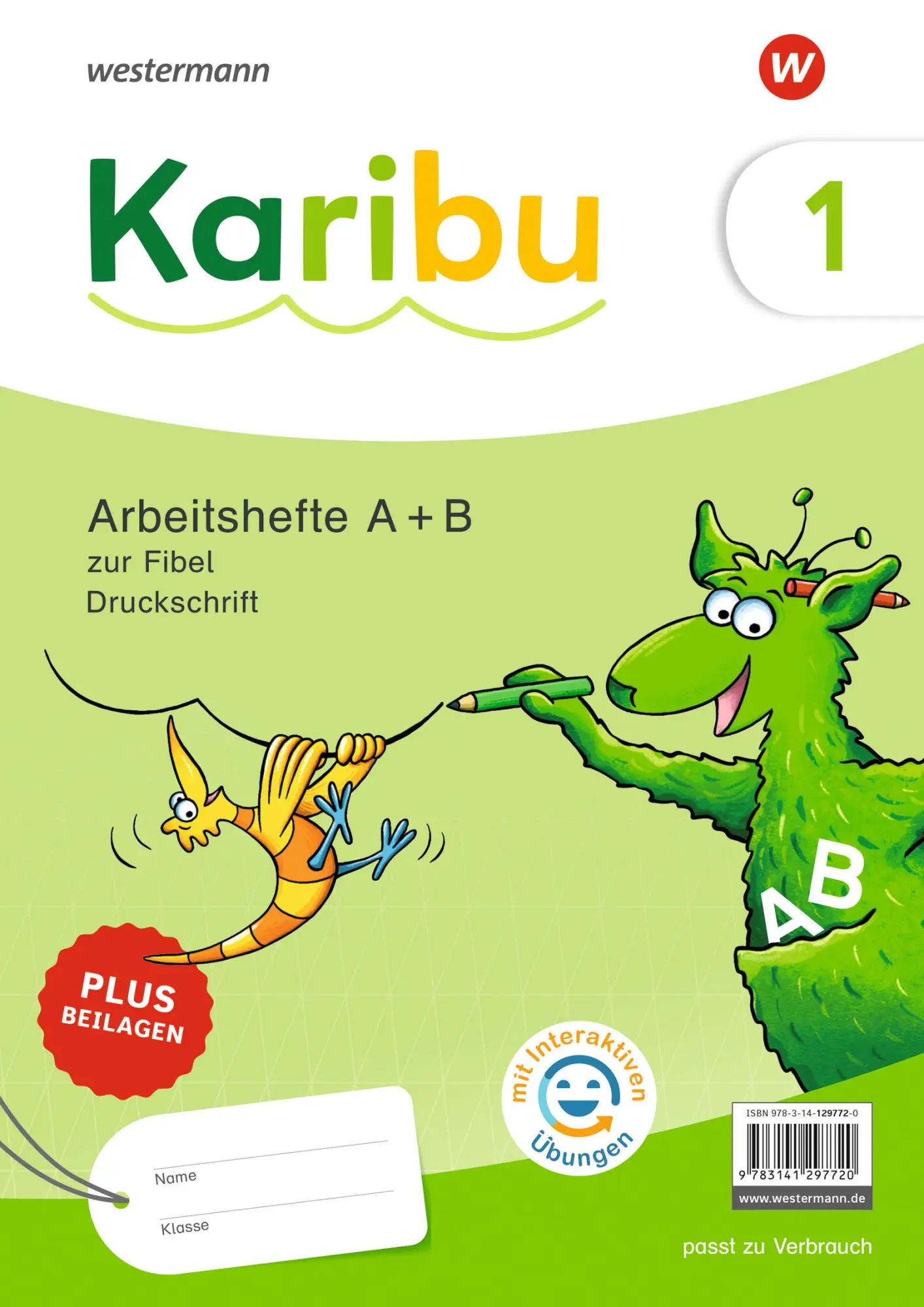 Cover: 9783141297720 | Karibu - Paket Arbeitshefte 1 (Teil A und B) Druckschrift zur Fibel...