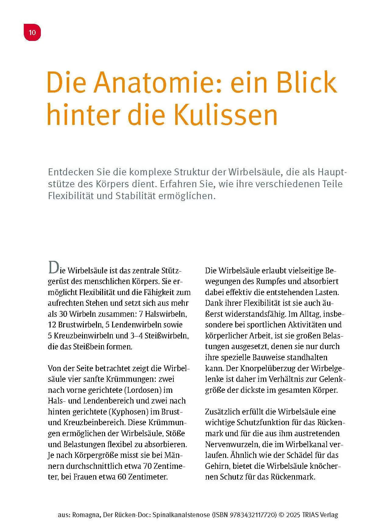 Bild: 9783432117720 | Der Rücken-Doc: Spinalkanalstenose | Alexander Romagna | Taschenbuch