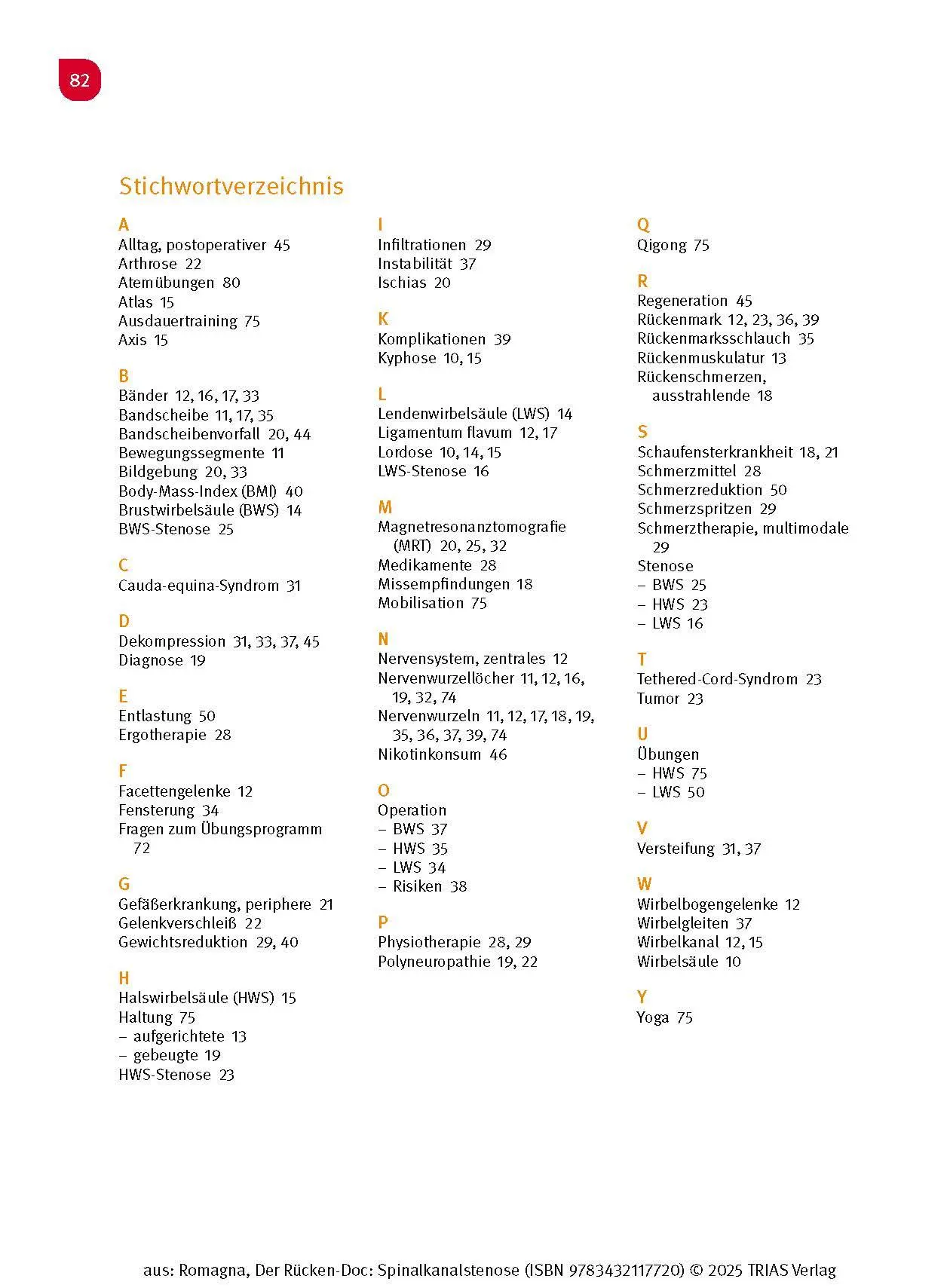 Bild: 9783432117720 | Der Rücken-Doc: Spinalkanalstenose | Alexander Romagna | Taschenbuch