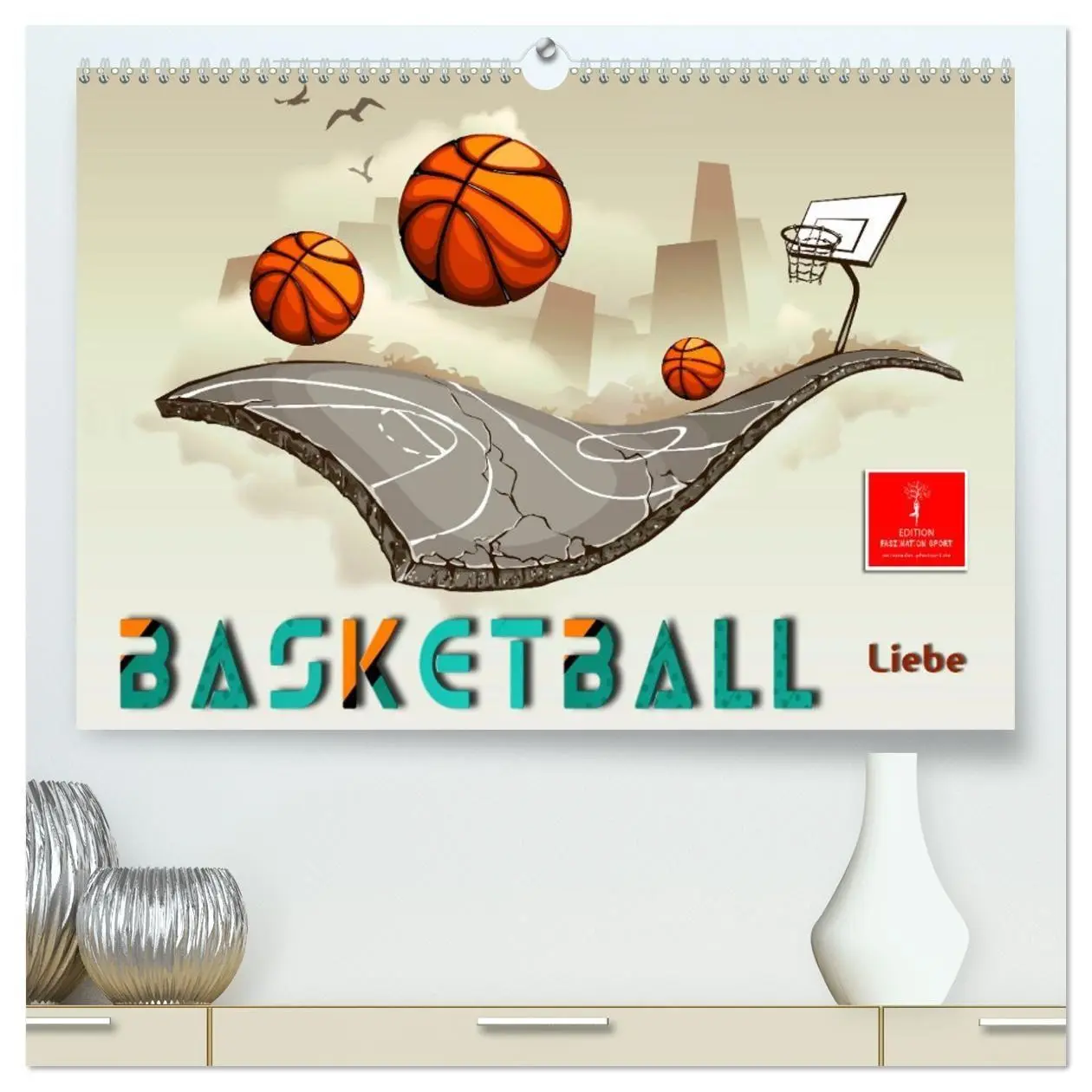 Cover: 9783457417720 | Basketball Liebe (hochwertiger Premium Wandkalender 2026 DIN A2...
