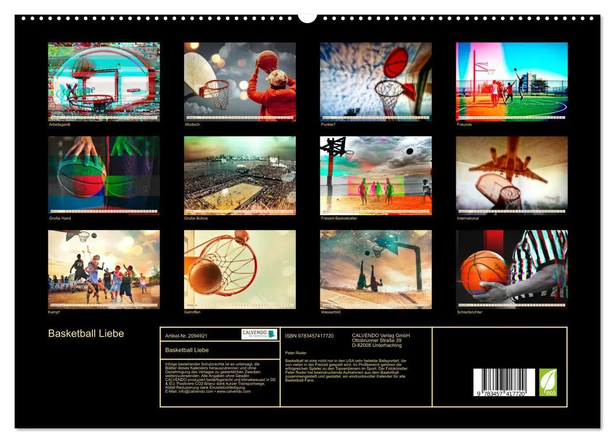 Bild: 9783457417720 | Basketball Liebe (hochwertiger Premium Wandkalender 2026 DIN A2...