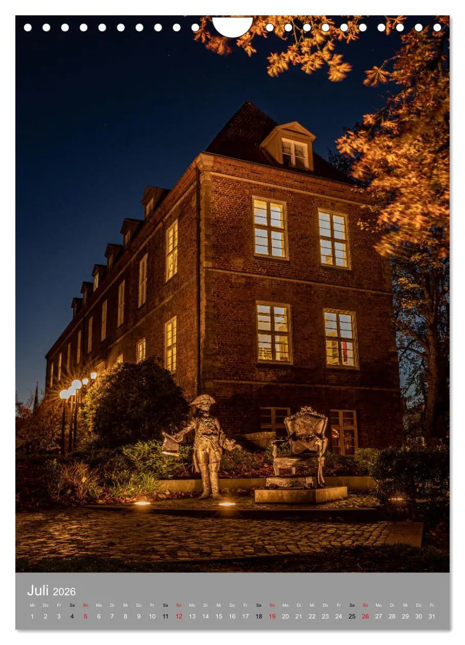 Bild: 9783516367720 | Kiel im Dunkeln. (Wandkalender 2026 DIN A4 hoch), CALVENDO...