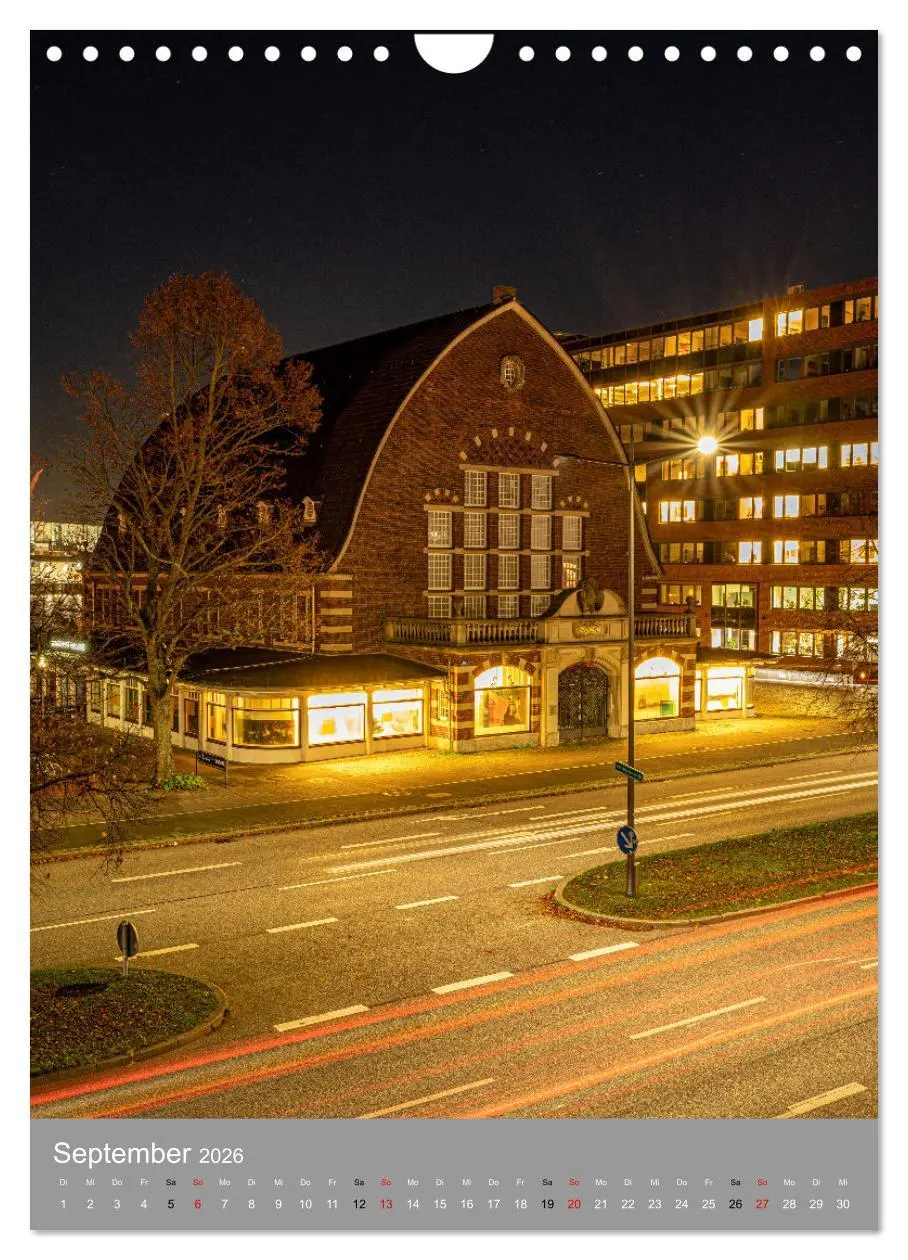Bild: 9783516367720 | Kiel im Dunkeln. (Wandkalender 2026 DIN A4 hoch), CALVENDO...